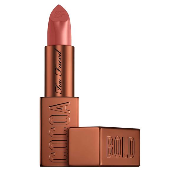 Too Faced NIB Cocoa Bold Cream Lipstick Demi Matte 0.11 Oz Chocolate Chip - Picture 2 of 6